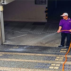 水抿石車道防滑工程、臺中市豐原區九川大集社區748