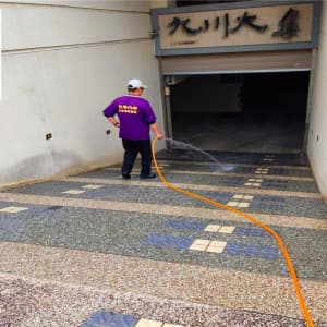 水抿石車道防滑工程、臺中市豐原區九川大集社區748