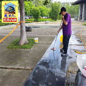 花崗石地面走道防滑處理、台中西屯區中科水堀頭公園750