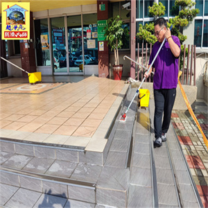 台南市西港區公所大樓樓梯平台防滑工程766