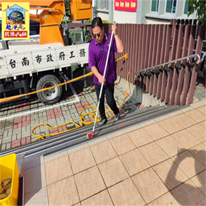 台南市西港區公所大樓樓梯平台防滑工程766