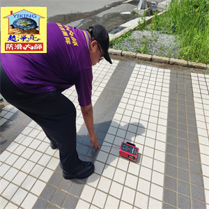 彰化和美山水豐華社區戶外磁磚地面止滑施工782