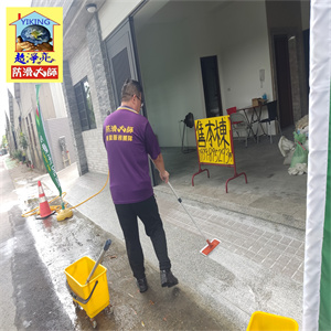 台中市美群臻寶社區騎樓磁磚地面防滑工程784