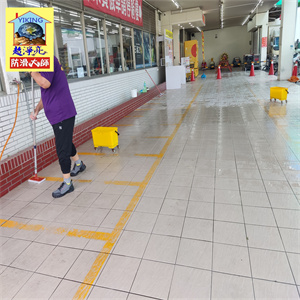 台南市新化區北海道新化總店騎樓磁磚地面防滑工程786