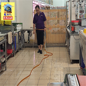 台南市北海道新化總店廚房磁磚地面防滑工程786-1