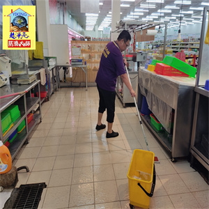 台南市北海道新化總店廚房磁磚地面防滑工程786-1