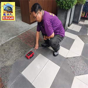 台中市金鑽電子遊藝場騎樓磁磚地面防滑工程788