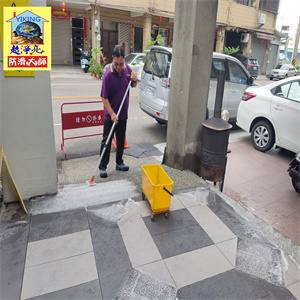 台中市金鑽電子遊藝場騎樓磁磚地面防滑工程788