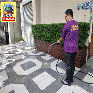 台中市金鑽電子遊藝場騎樓磁磚地面防滑工程788