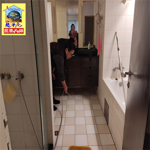 新北市新莊石公館浴室磁磚地面防滑施工790